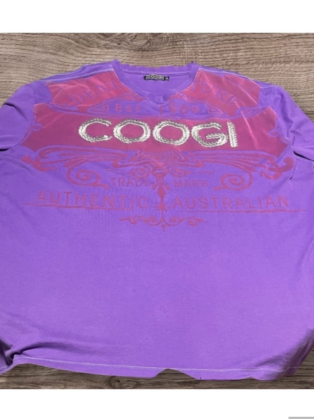 COOGI suede style shirt, men’s size 4XL - Picture 8 of 8